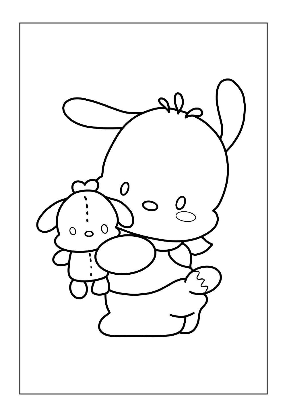 Desenhos Fofos do Pochacco para colorir