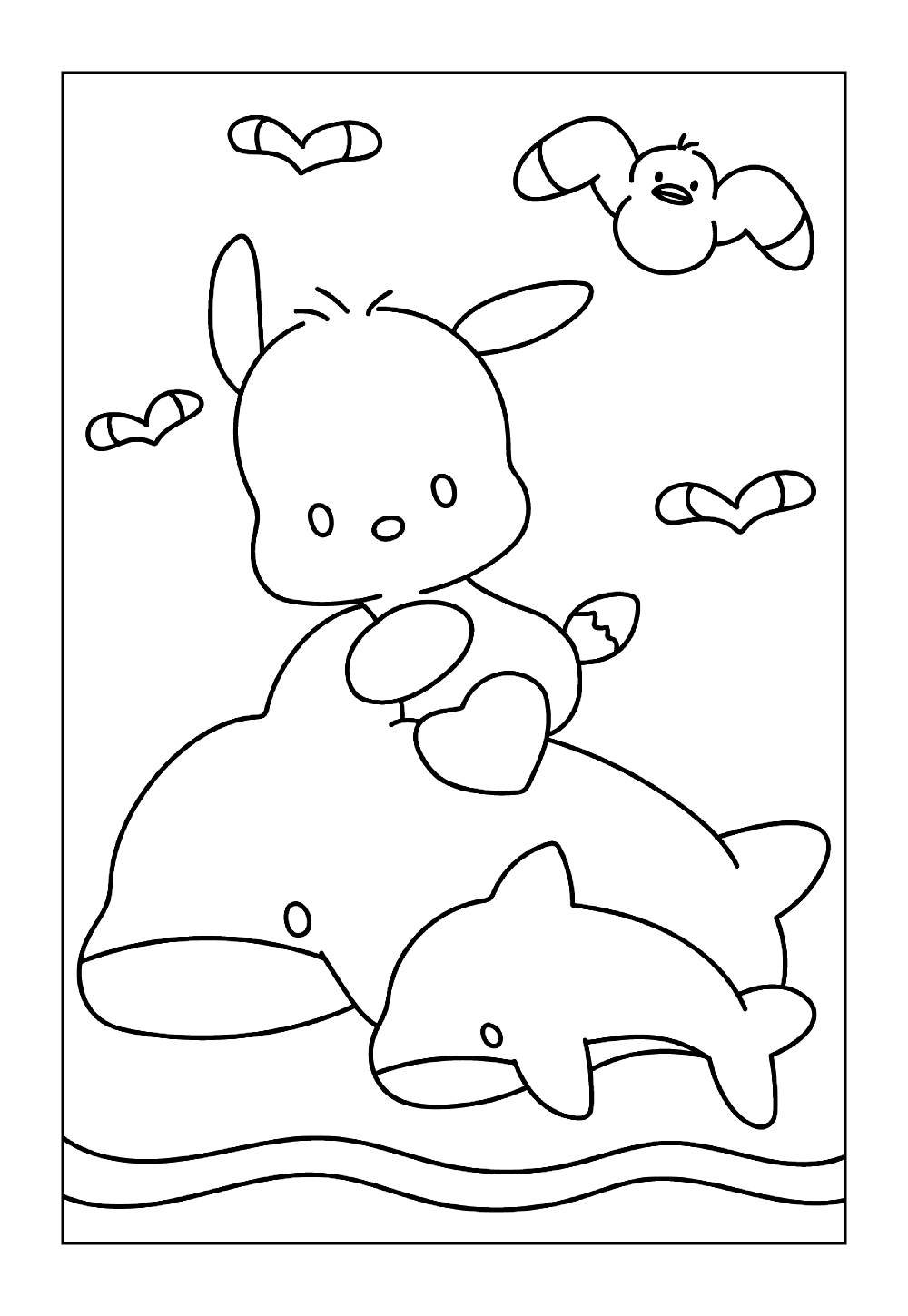 Desenhos do Pochacco para colorir e pintar