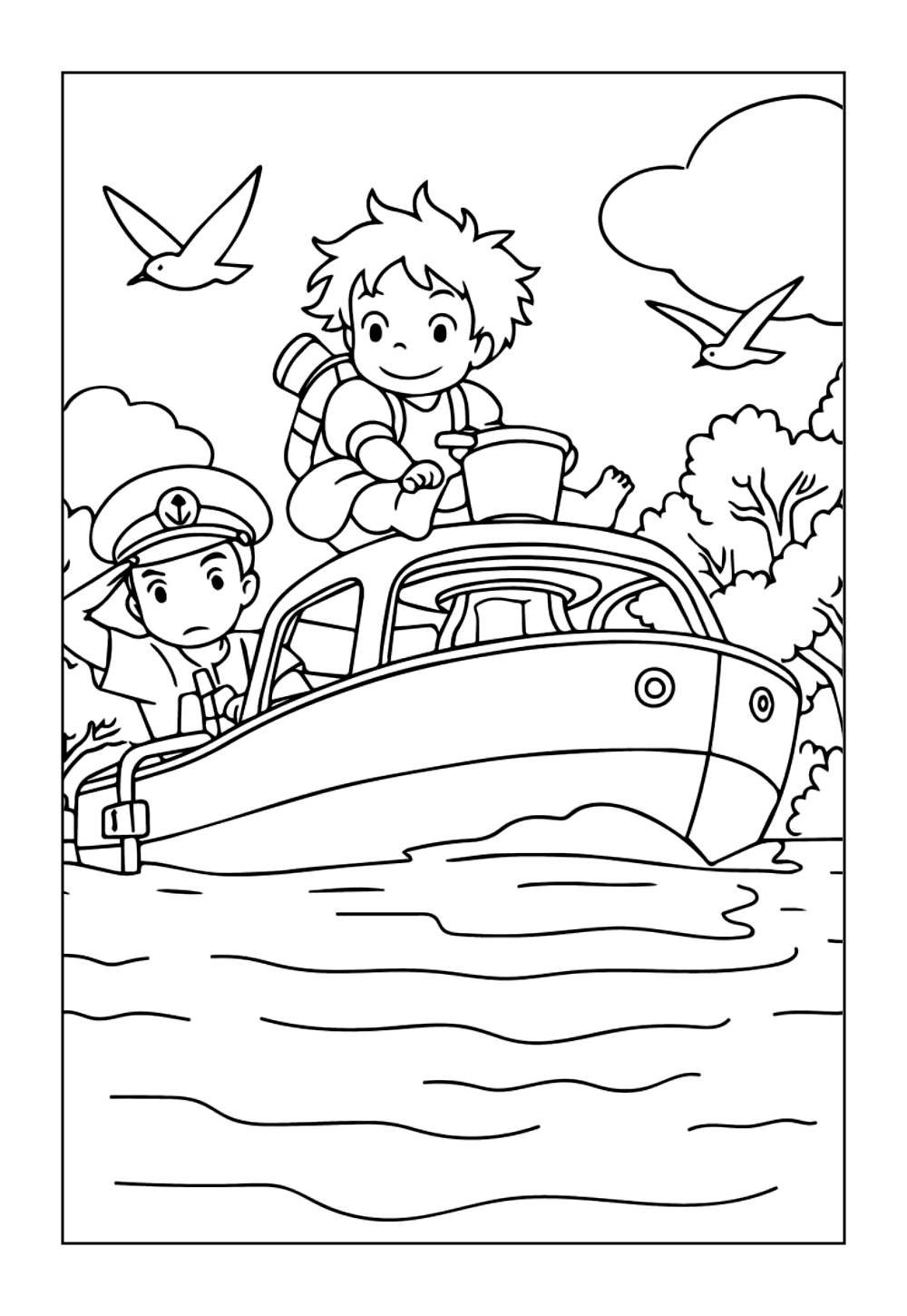 Ponyo para pintar