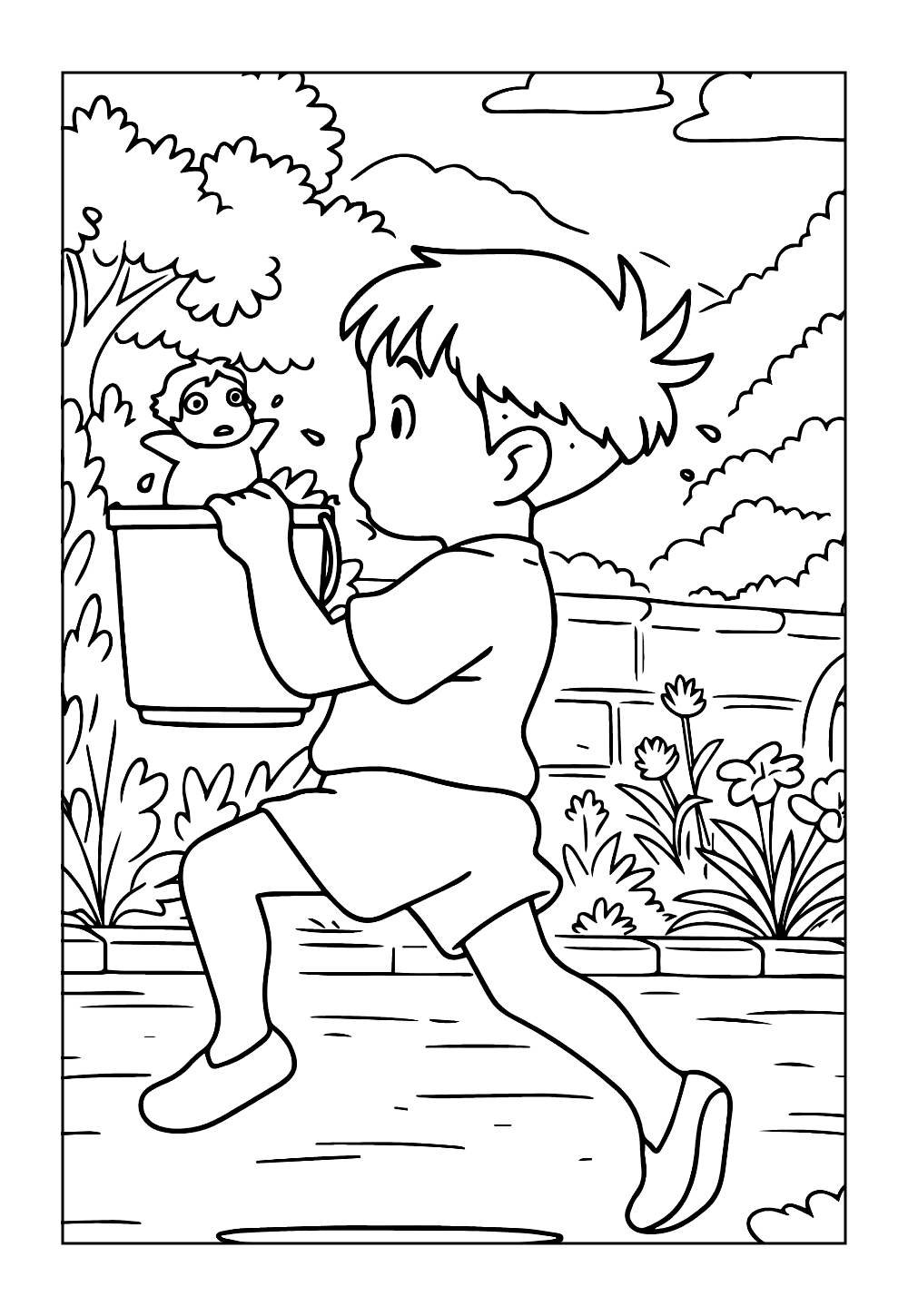 Desenho de Ponyo para colorir