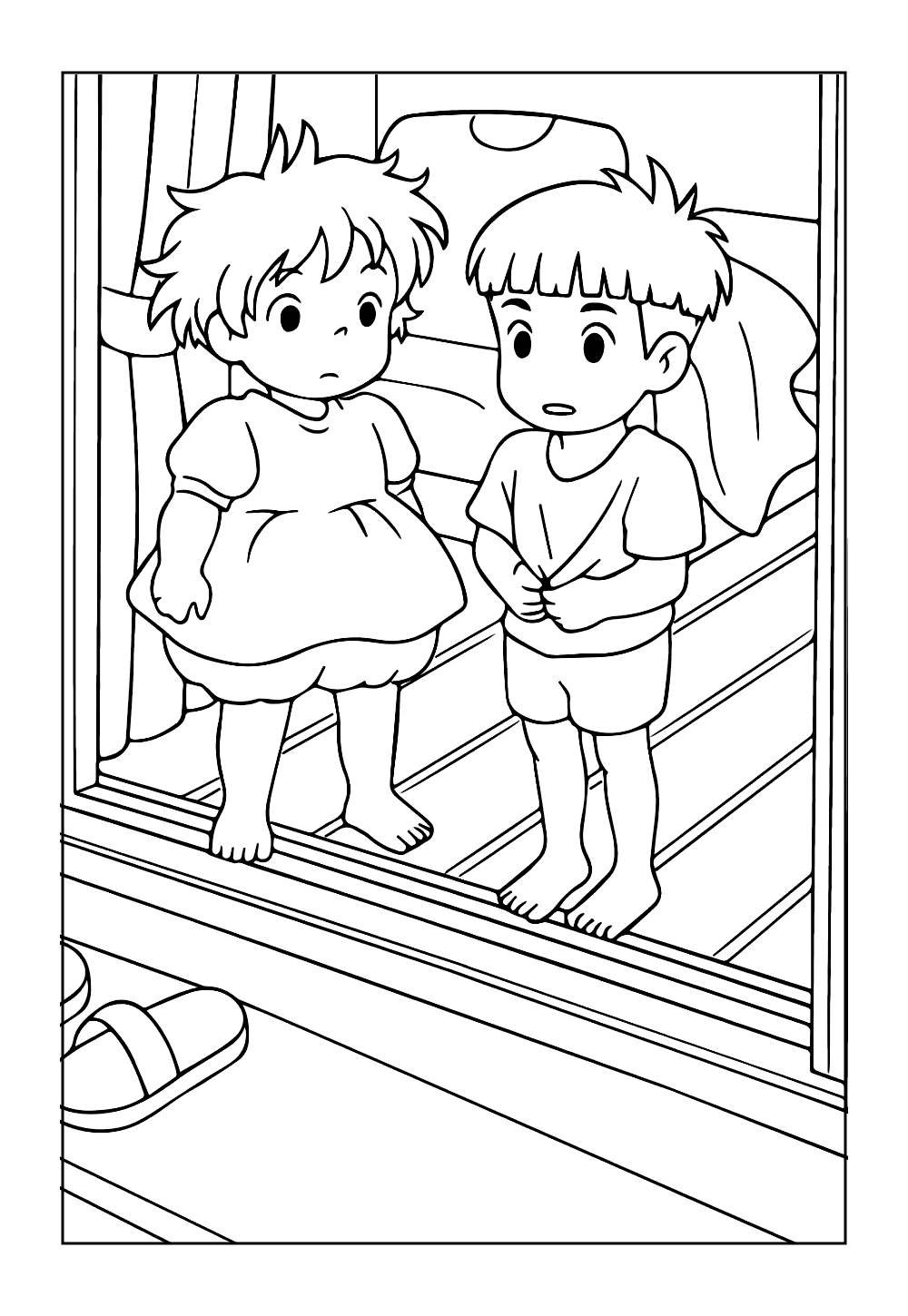 Desenhos de Ponyo para pintar
