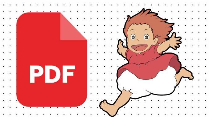 Desenhos de Ponyo em PDF