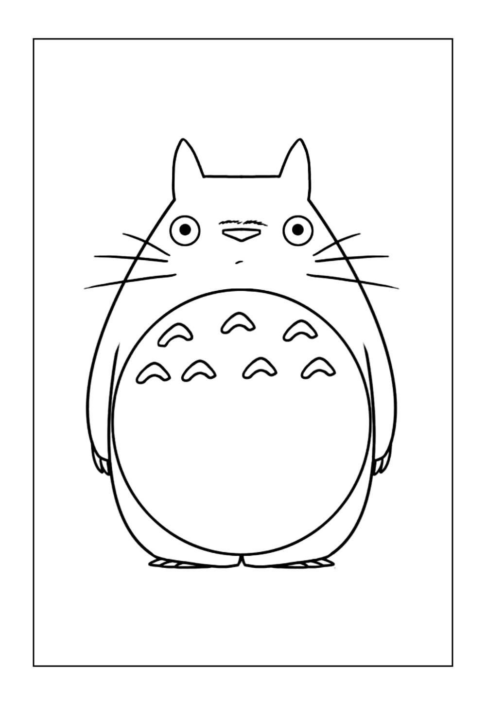 Desenhos do Totoro para colorir