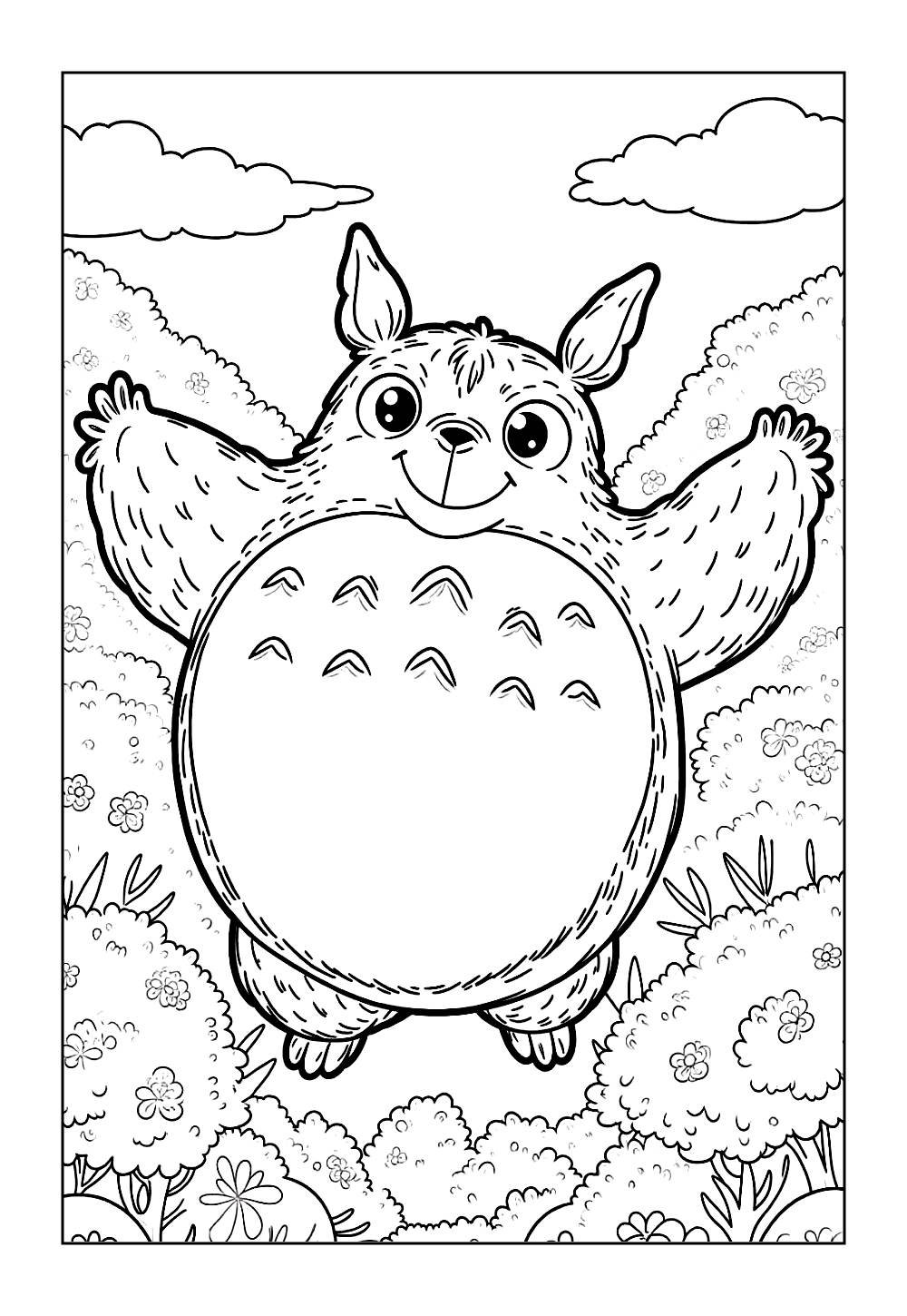 Totoro para colorir