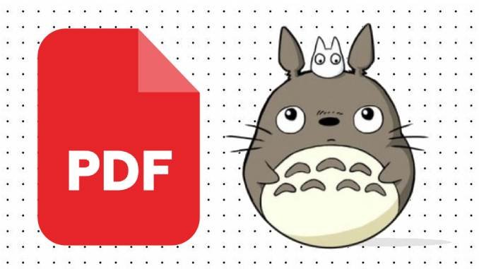 Desenhos do Totoro em PDF