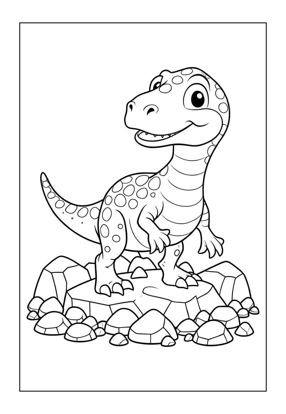 Desenho de Dinossauros para pintar