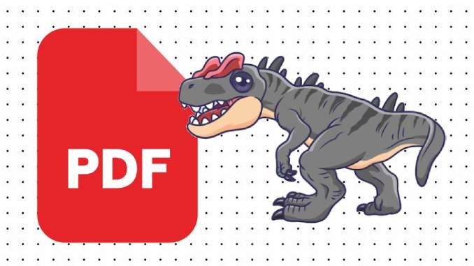Desenho de Alossauro em PDF