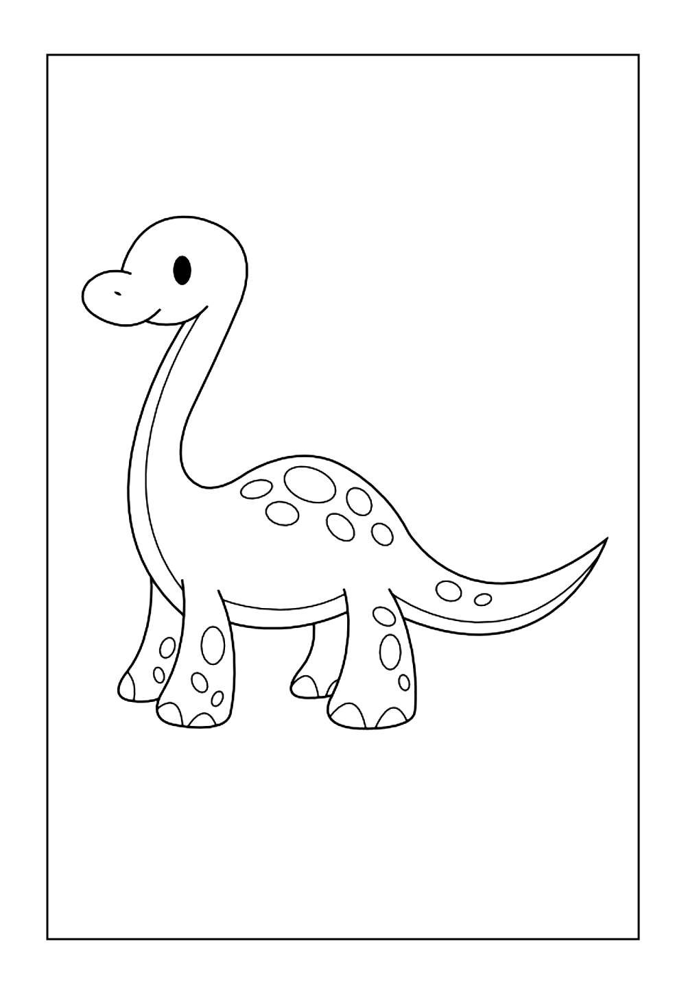 Desenho do Brontossauro para colorir