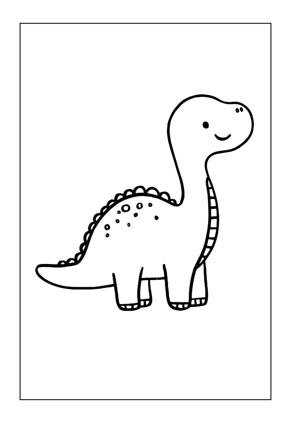 Dinossauro Brontossauro para colorir