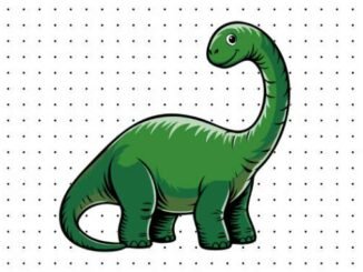 Desenhos do Brontossauro para pintar