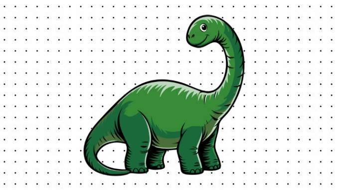 Desenhos do Brontossauro para pintar