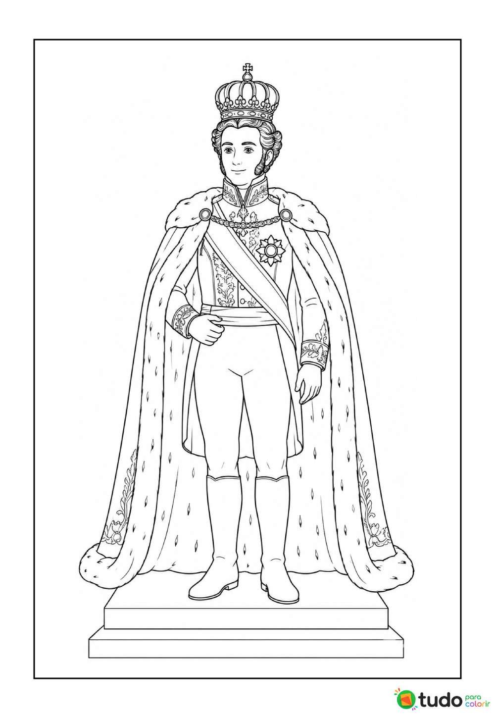 Desenhos do Dom Pedro I para pintar