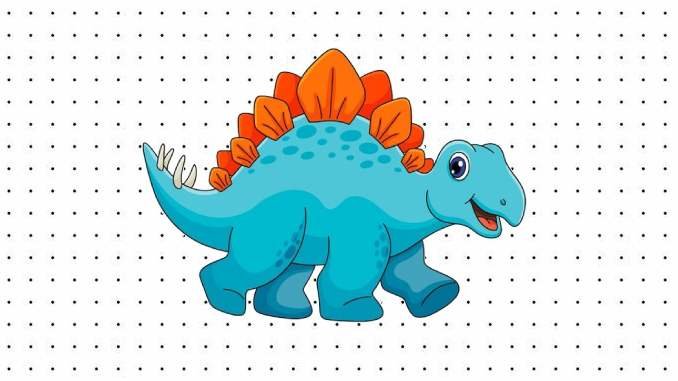 Desenhos do Estegossauro para pintar