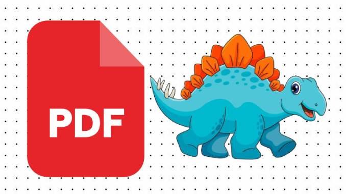 Desenhos do Estegossauro em PDF