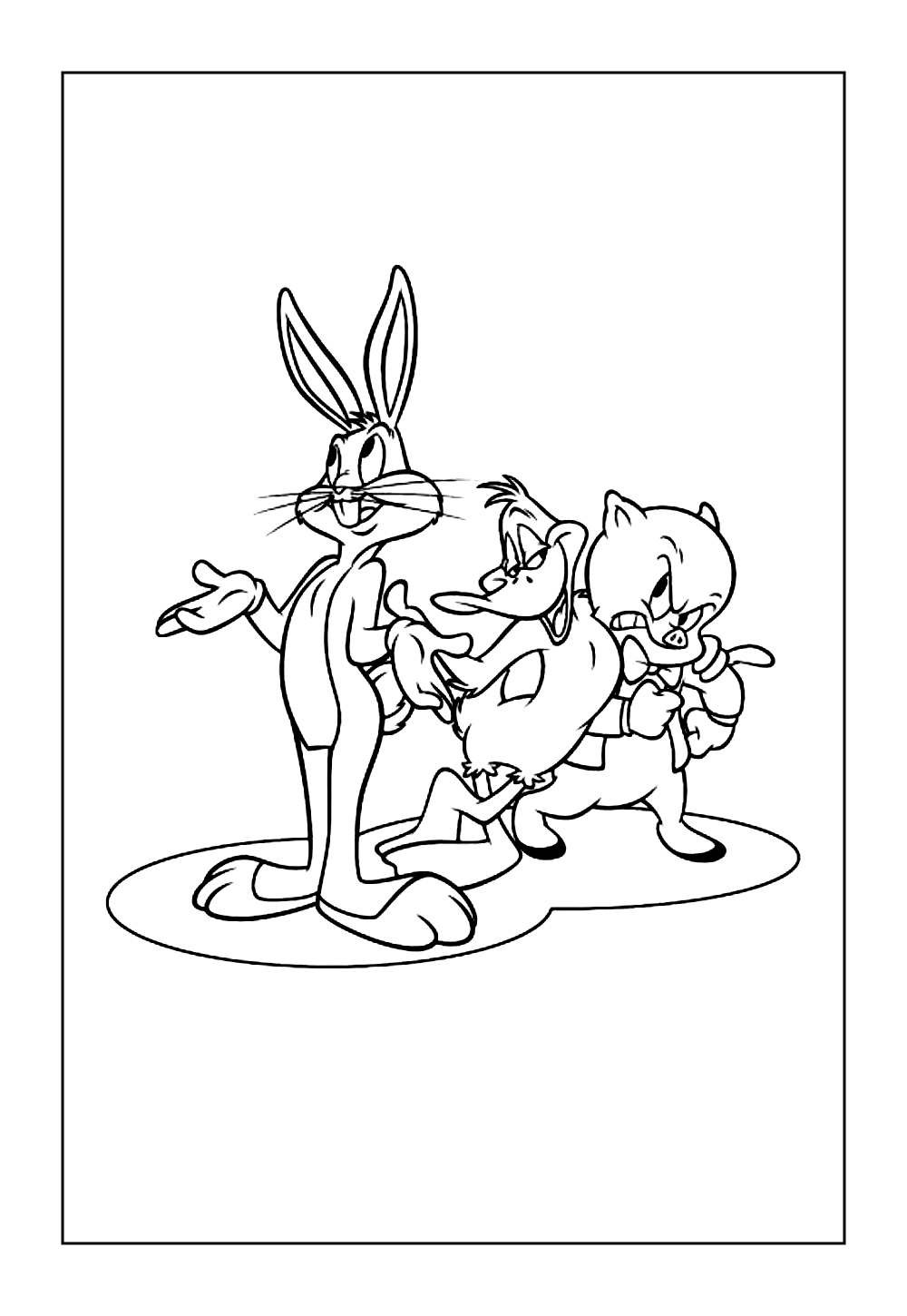 Desenho da Pernalonga e Gaguinho