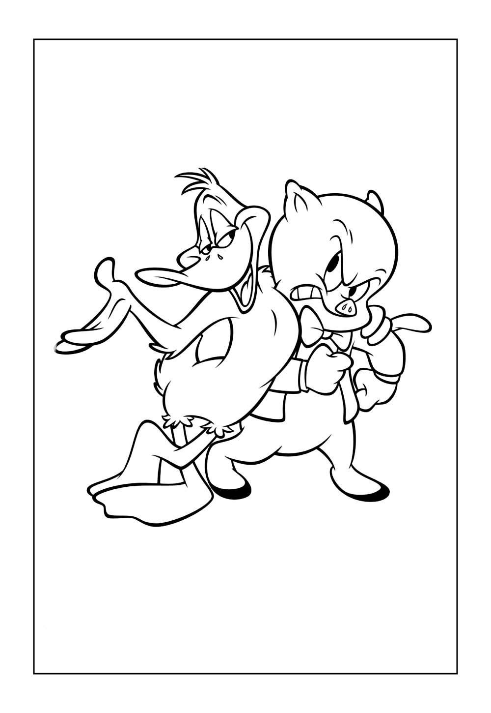 Desenho de Gaguinho e Patolino