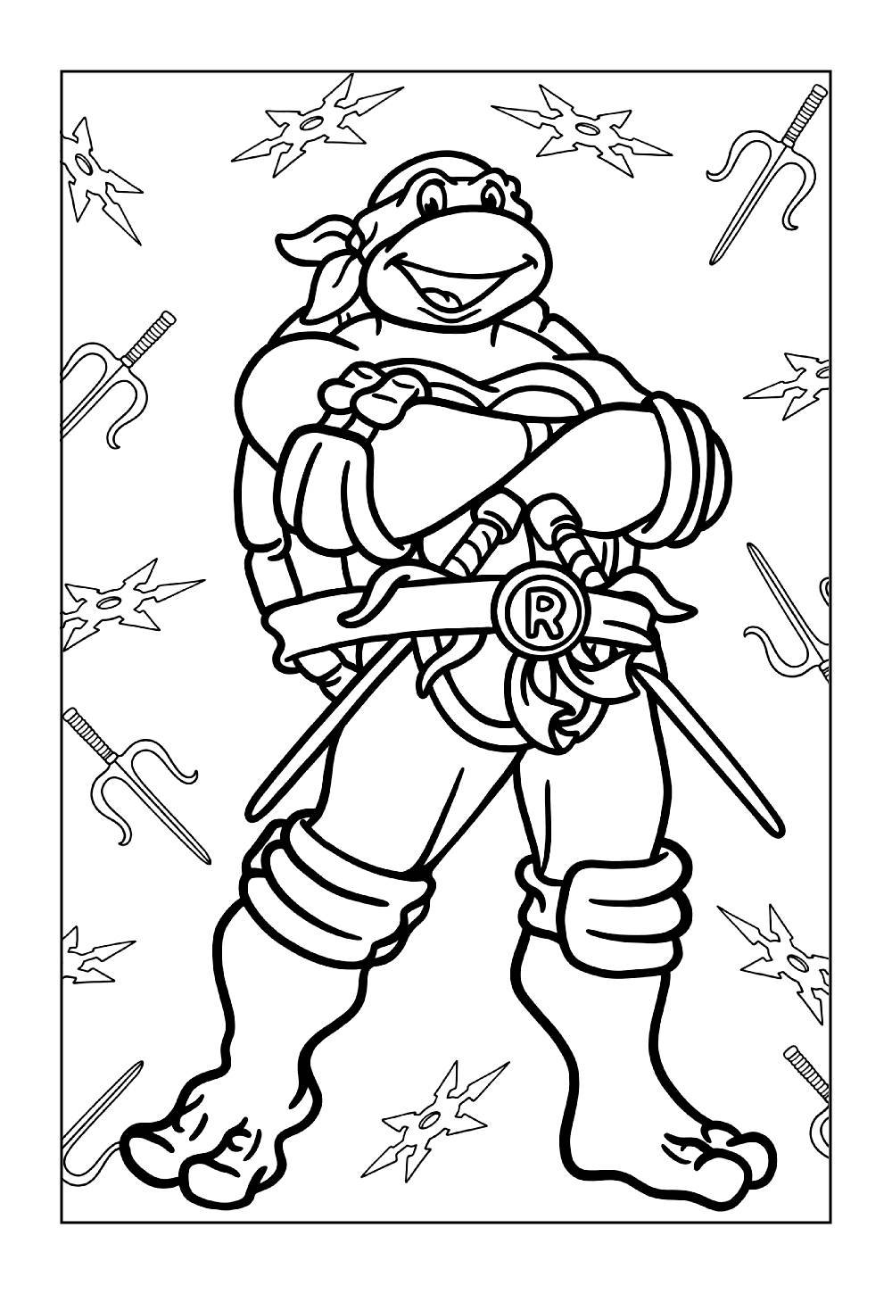 Desenhos do Raphael para colorir