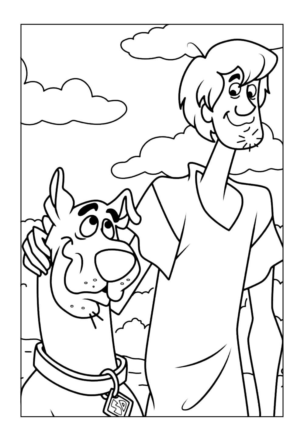 Desenho do Salsicha para imprimir