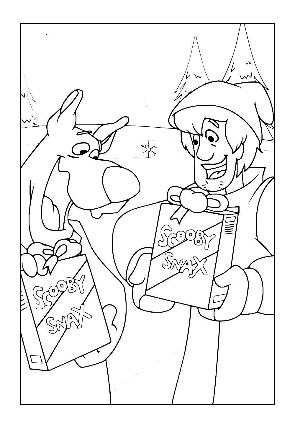 Desenho do Salsicha para colorir