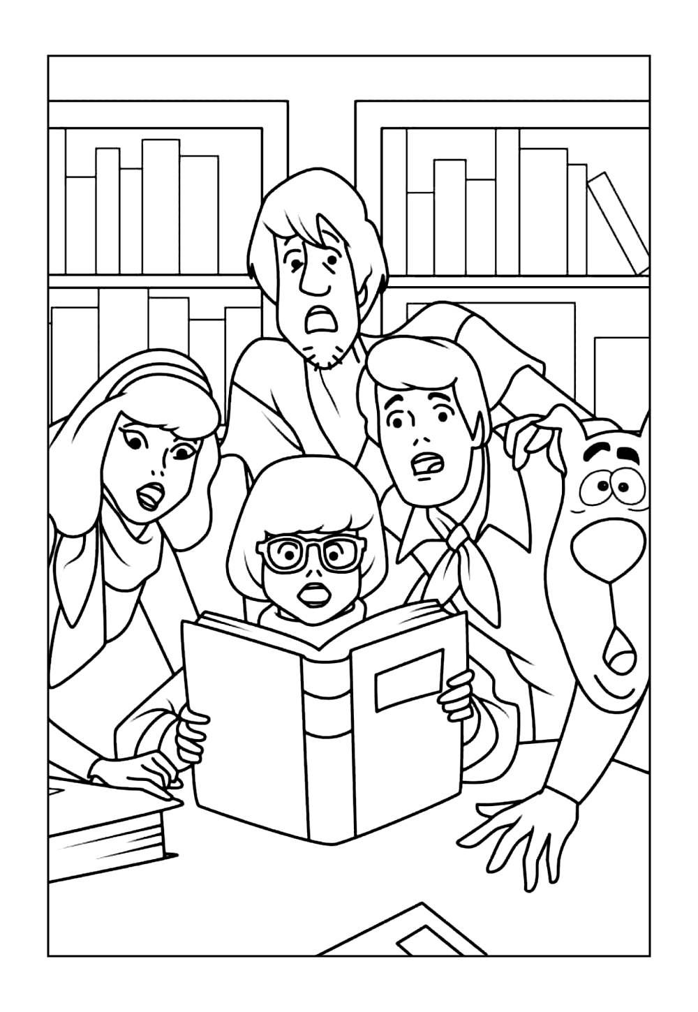 Desenhos do Salsicha para colorir
