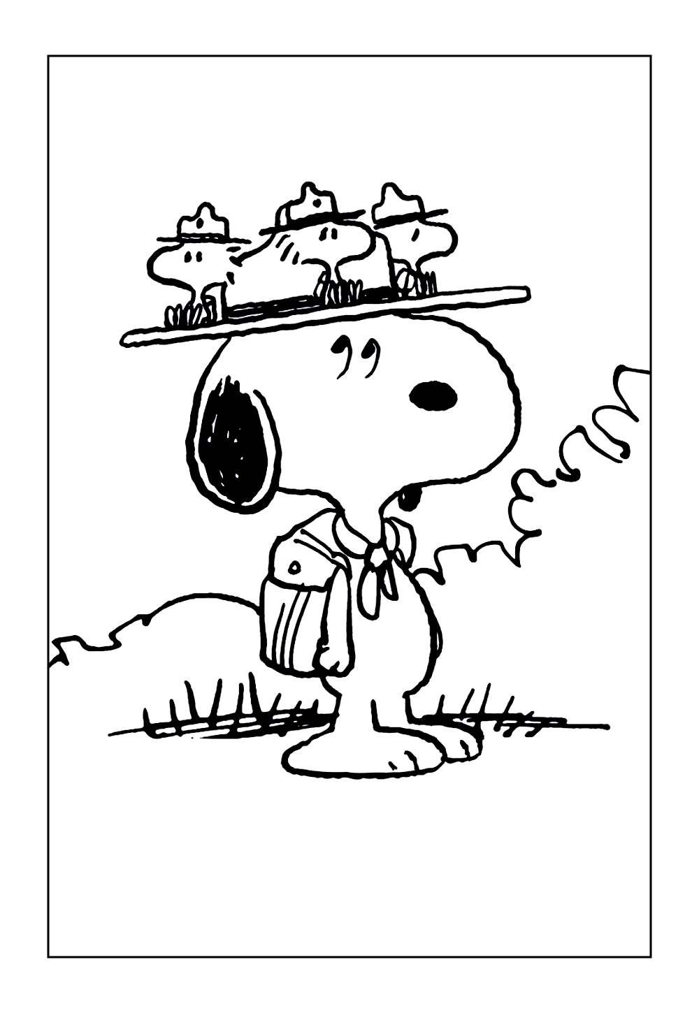 Desenhos do Snoopy para imprimir