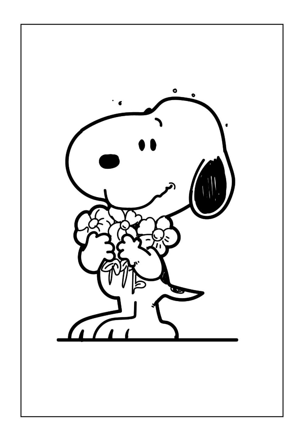 Desenhos do Snoopy para imprimir