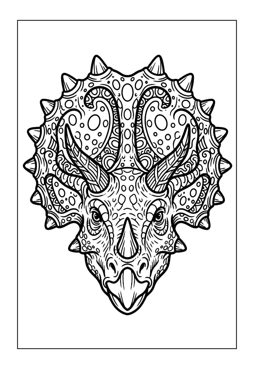 Desenho de Triceratops