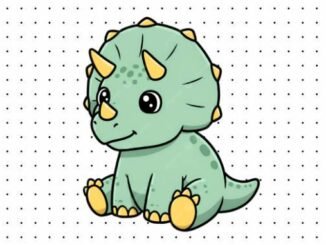 Desenhos de Triceratops para pintar