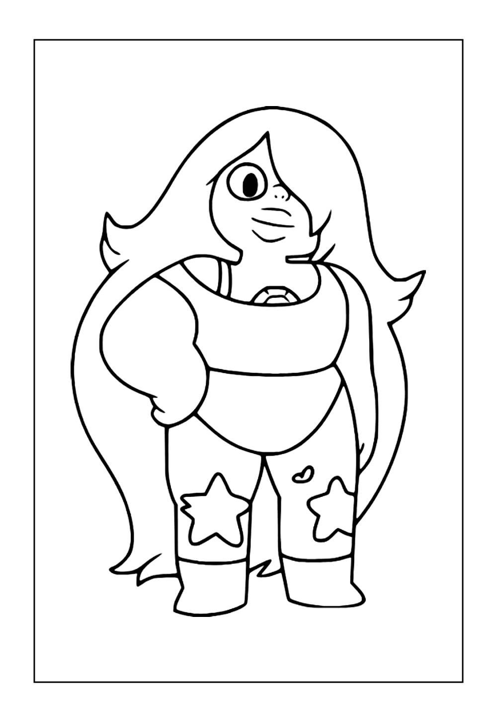 Ametista de Steven Universo para colorir