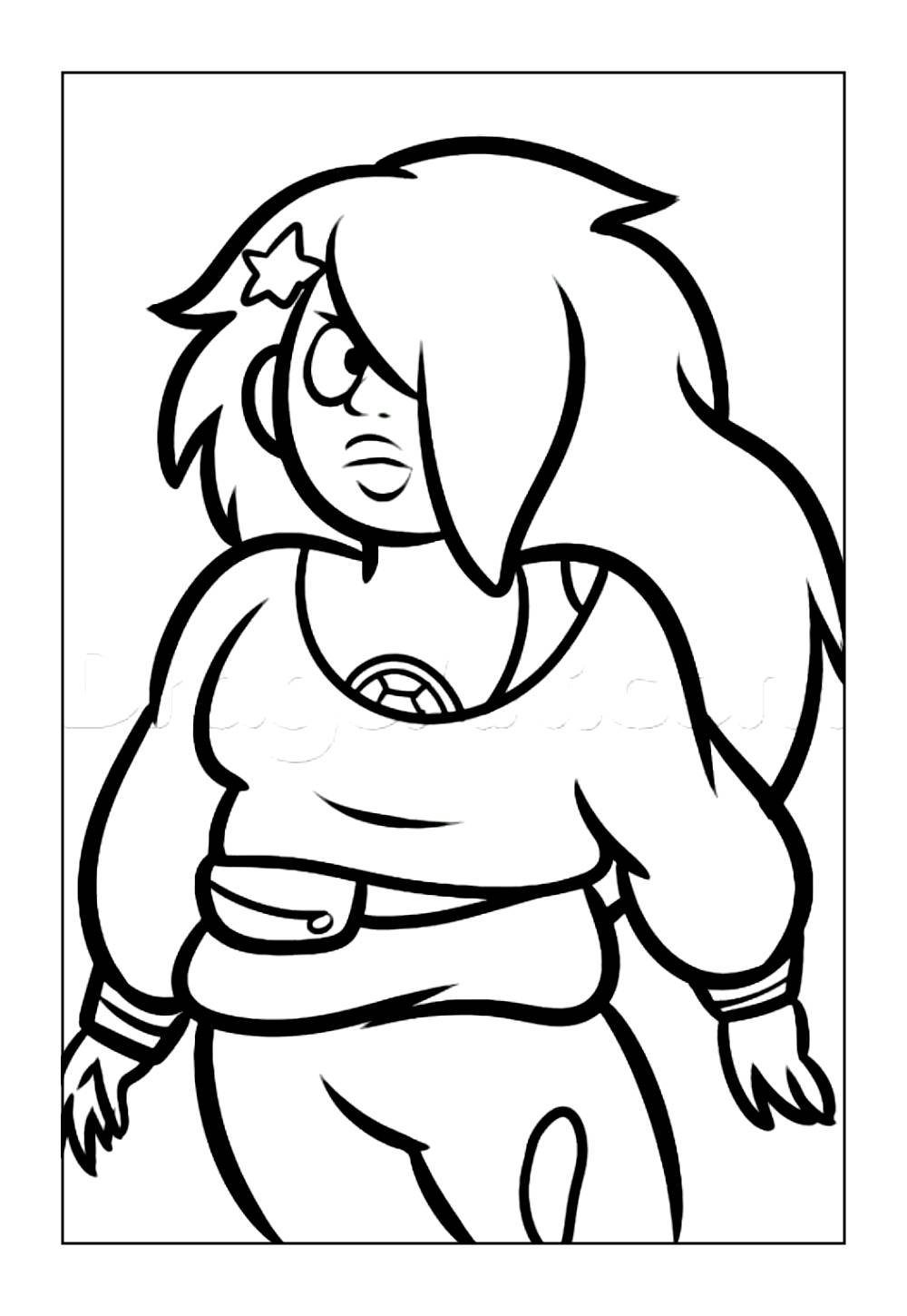 Desenho da Ametista para colorir