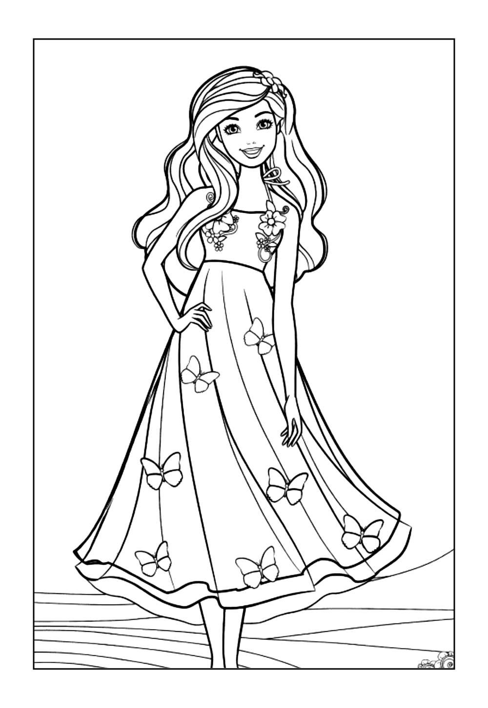 Barbie Dreamtopia para pintar