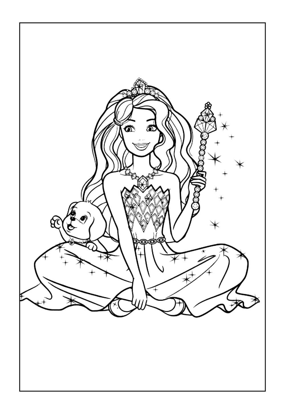 Barbie Dreamtopia para colorir