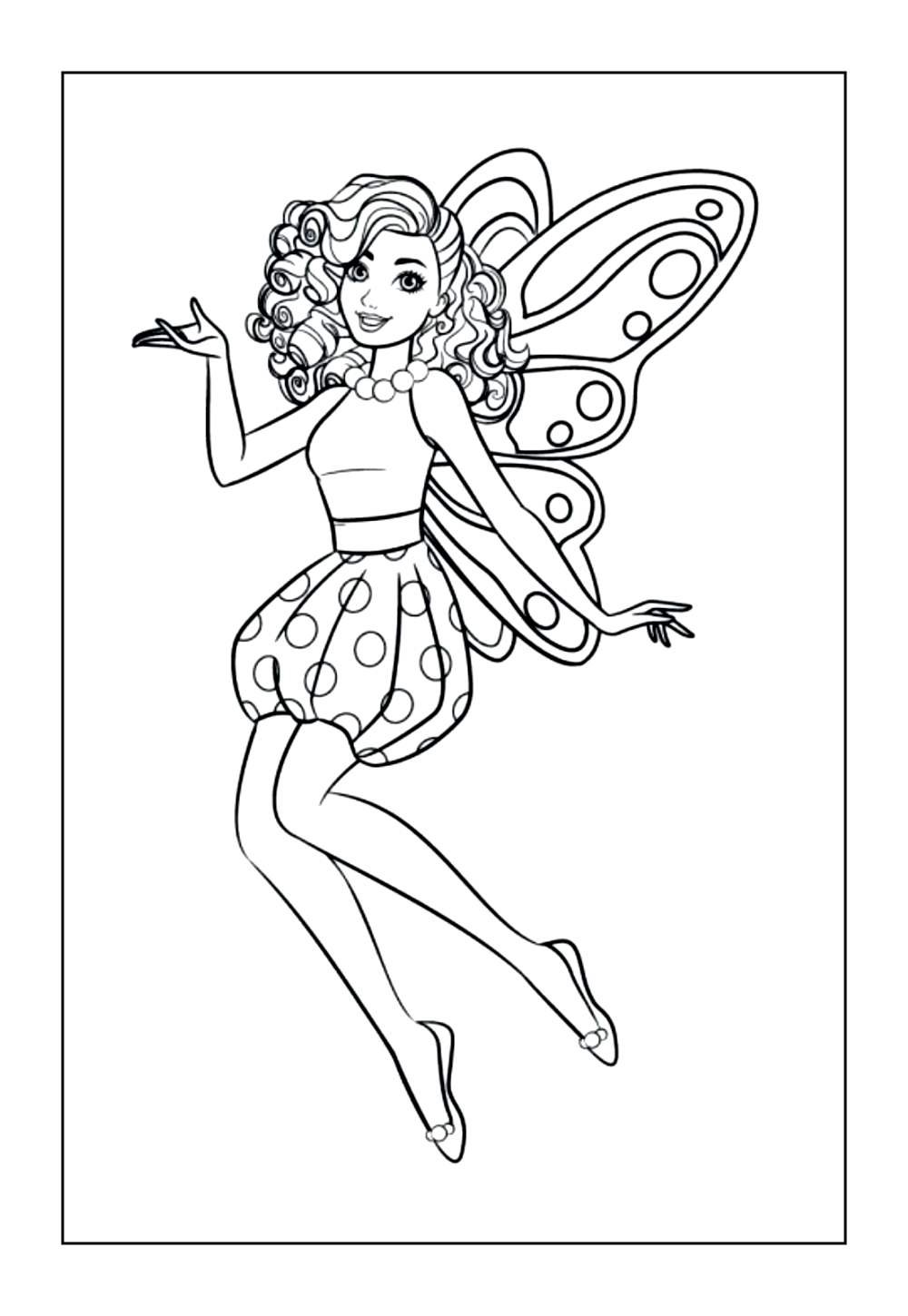 Desenho da Barbie Dreamtopia para pintar