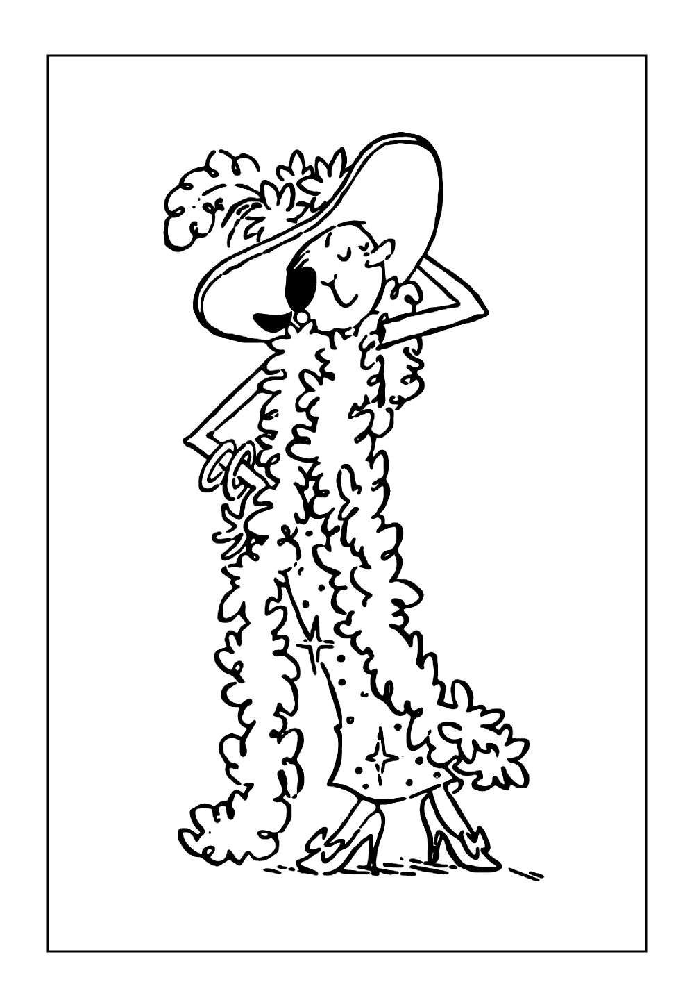 Desenho da Olívia Palito para colorir