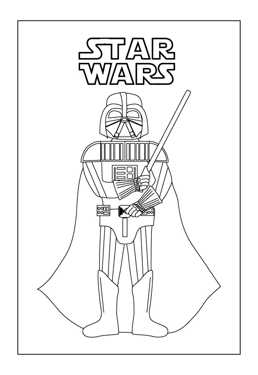 Desenho do Darth Vader