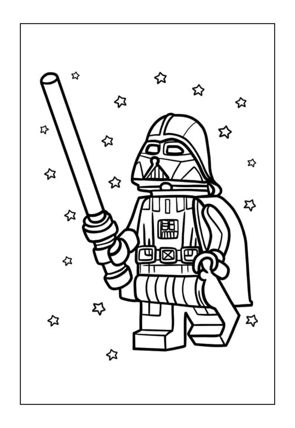 Darth Vader para colorir