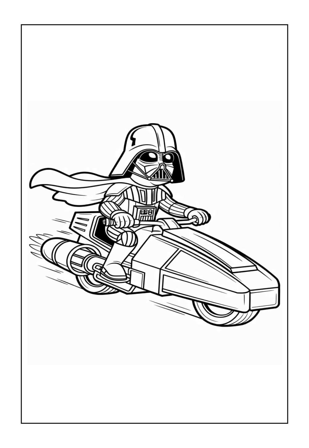Desenho do Darth Vader para colorir