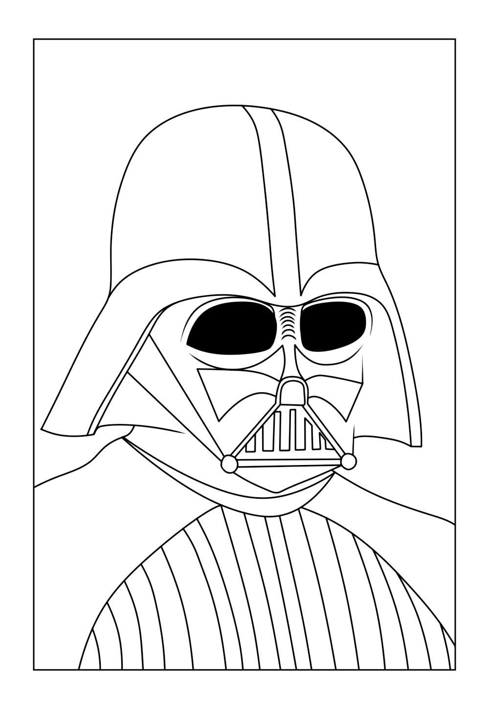 Desenho do Darth Vader para Imprimir