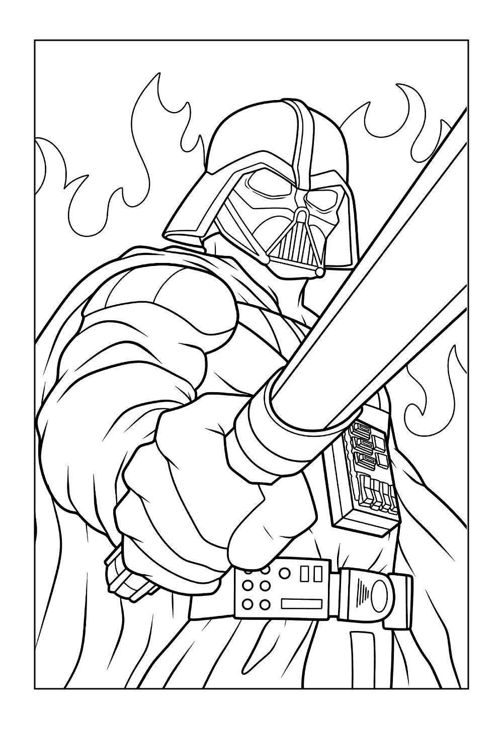 Desenho de Darth Vader