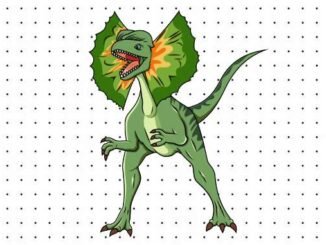 Desenhos do Dilofossauro para pintar