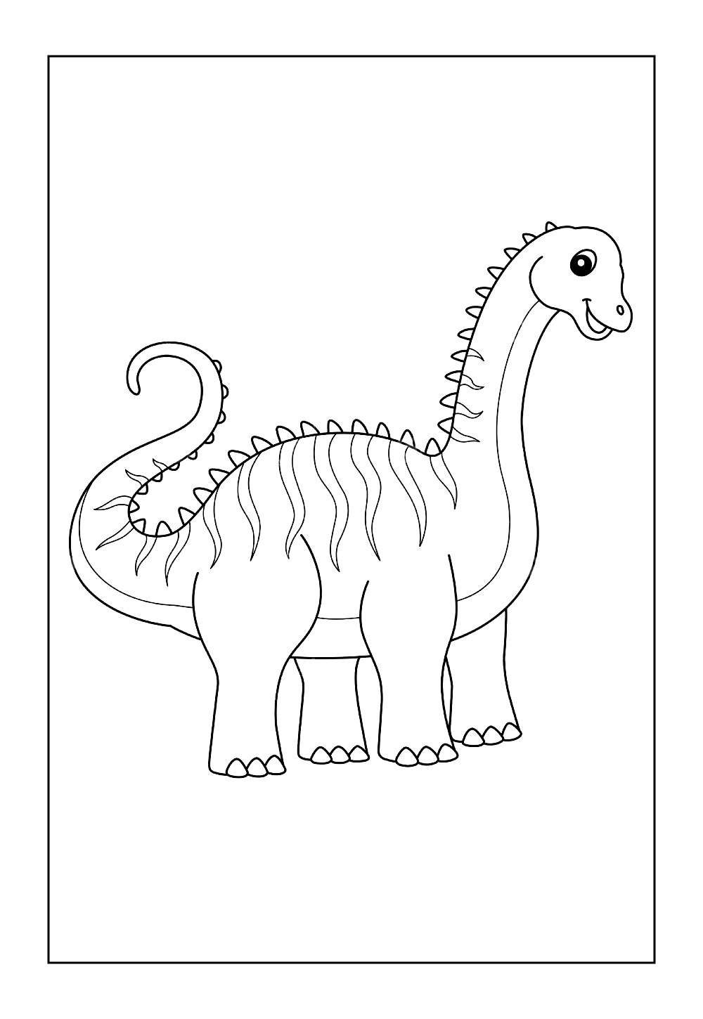 Desenho do Dinossauro Diplodoco para colorir
