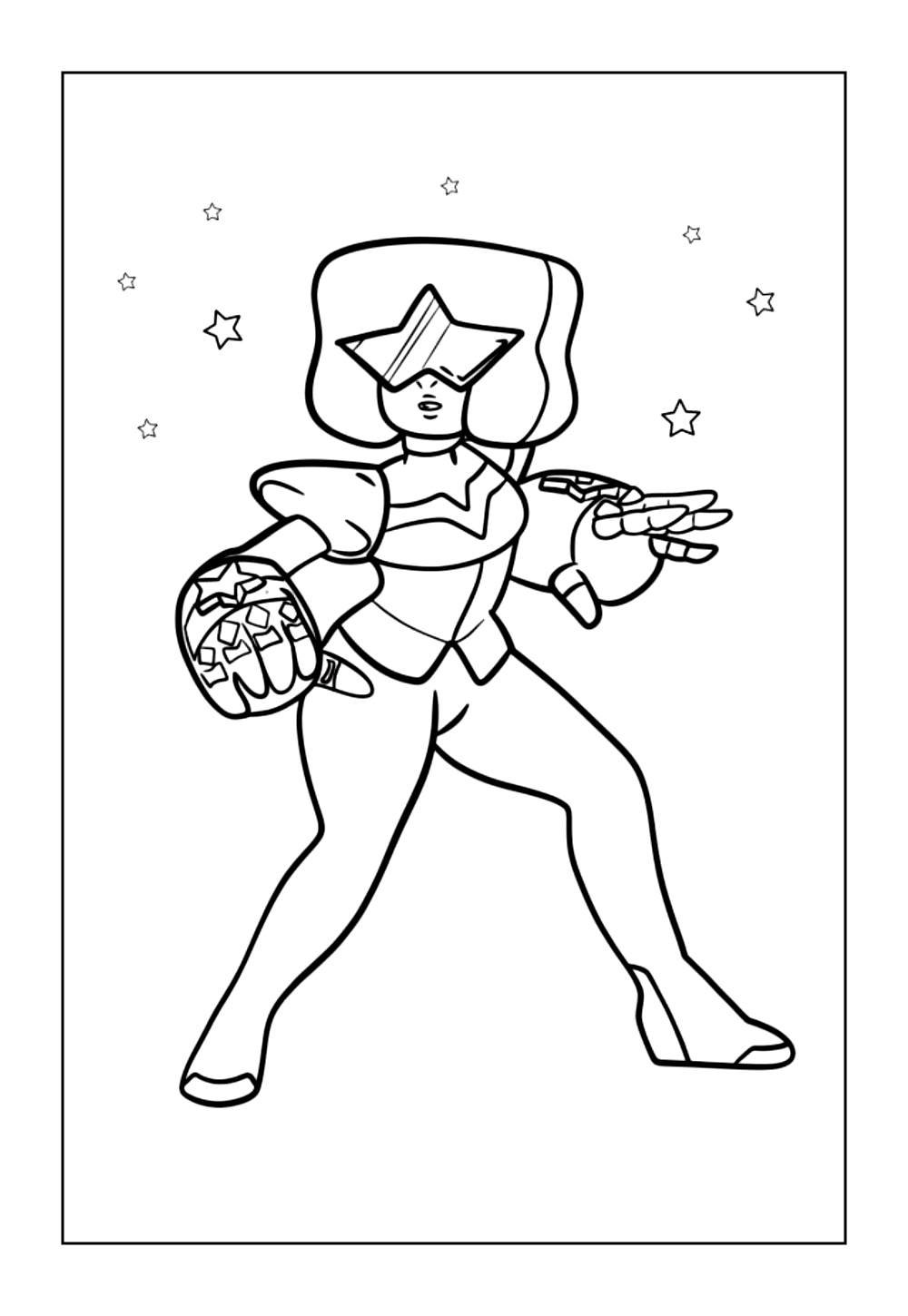 Desenhos de Garnet para Colorir de Steven Universo