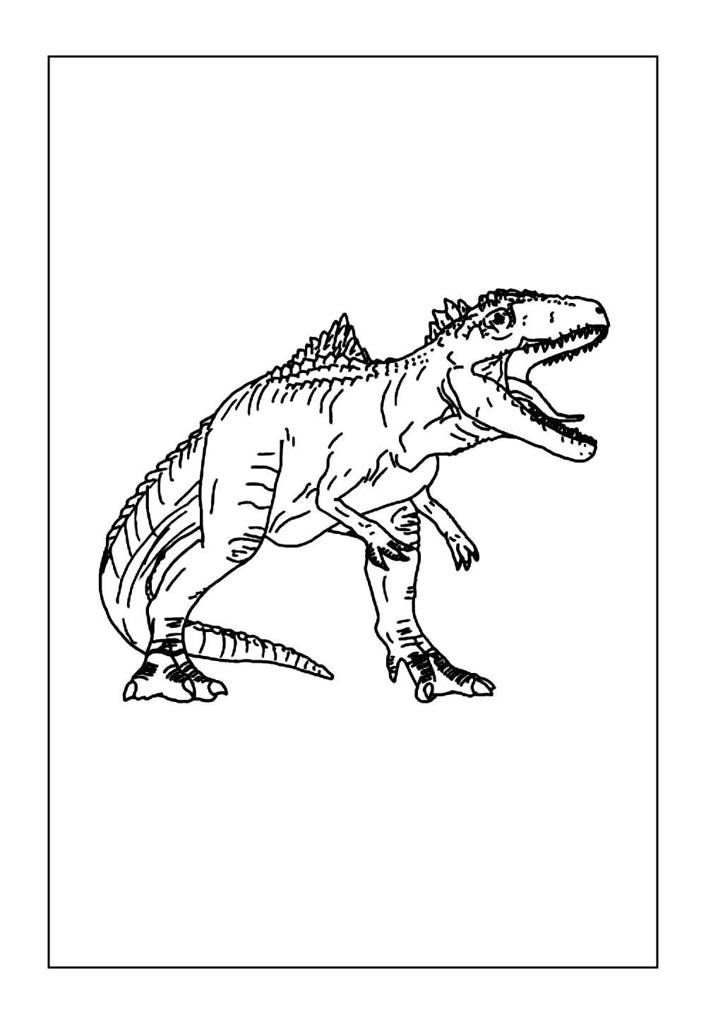 Giganotossauro para pintar