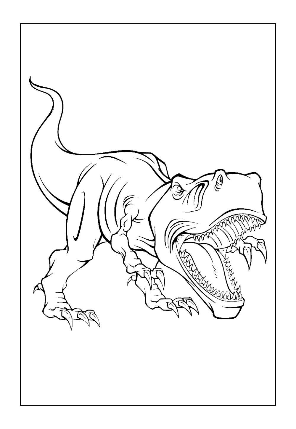Desenho do Giganotossauro para colorir