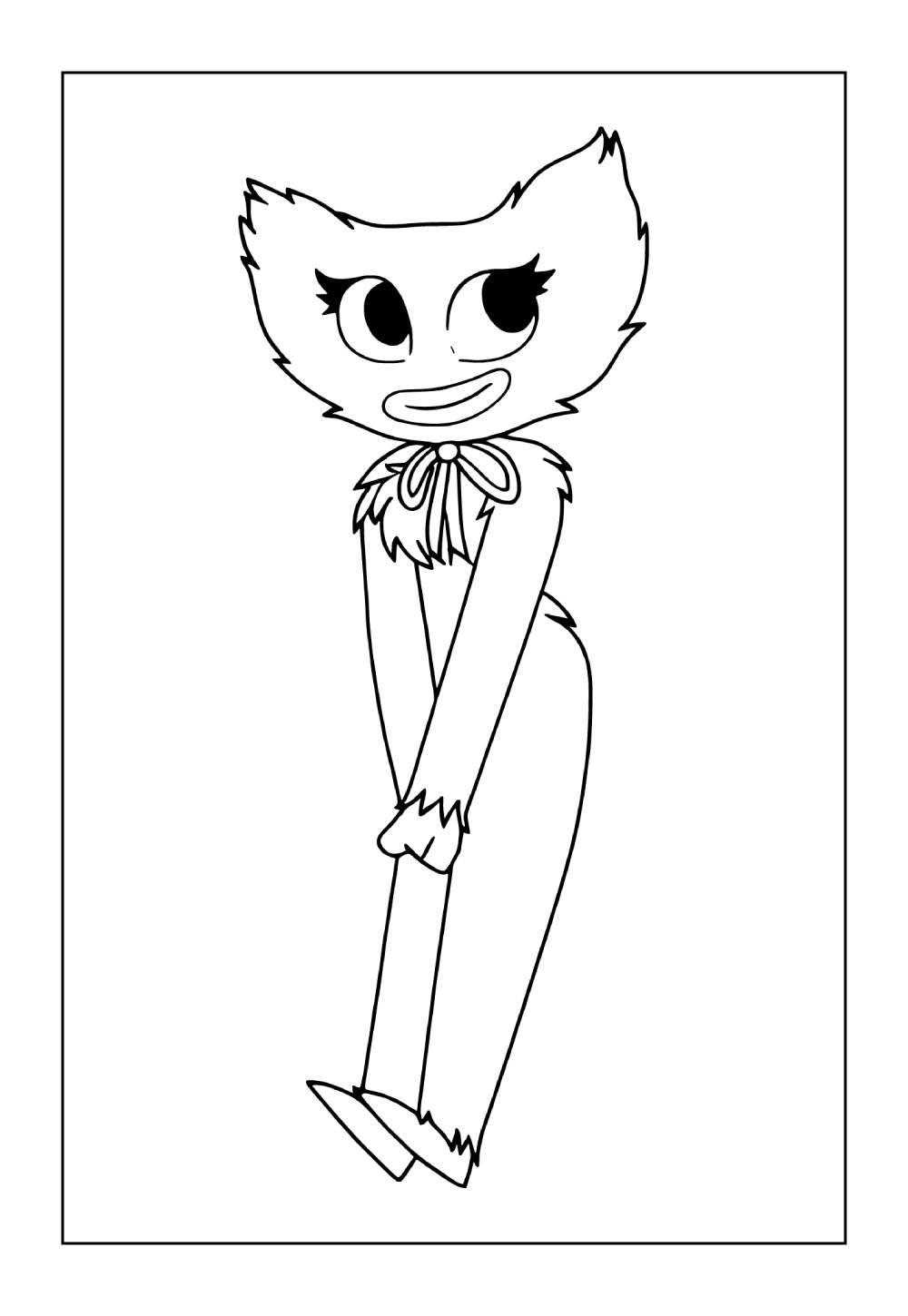 Desenho da Kissy Missy para colorir