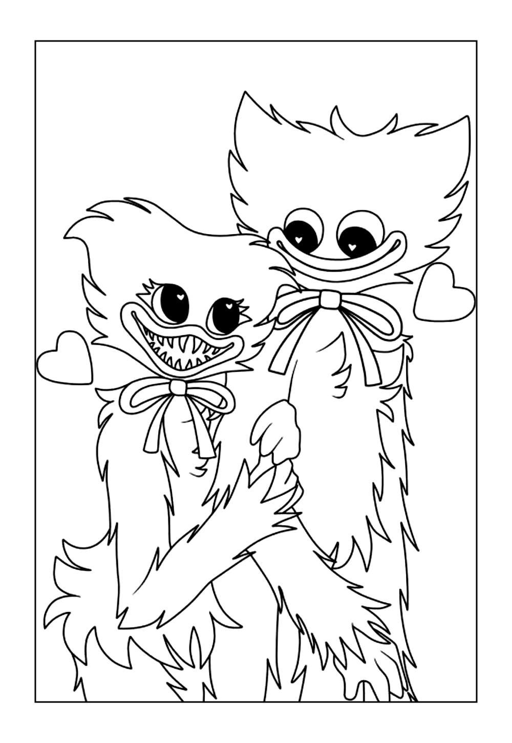 Desenho da Kissy Missy para pintar