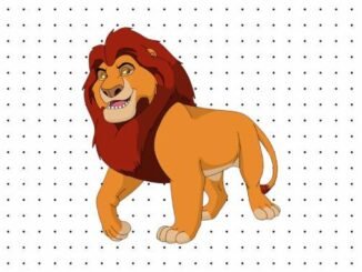 Desenhos de Mufasa para pintar