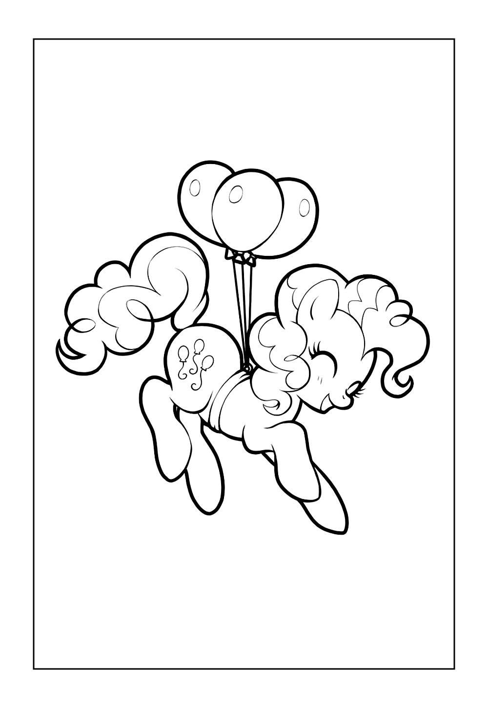 Desenho de Pinkie Pie para colorir