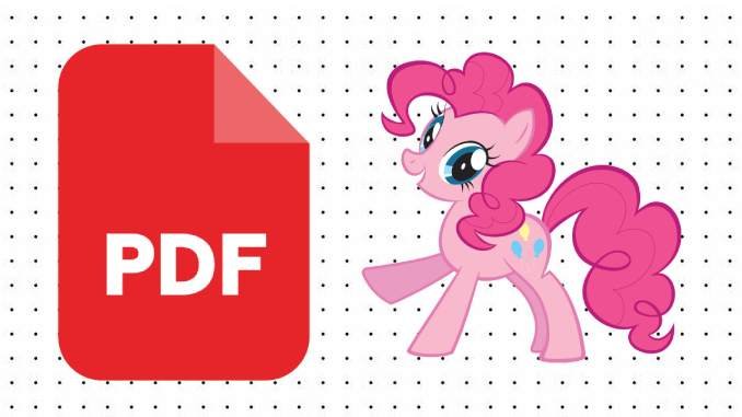 Desenho de Pinkie Pie em PDF
