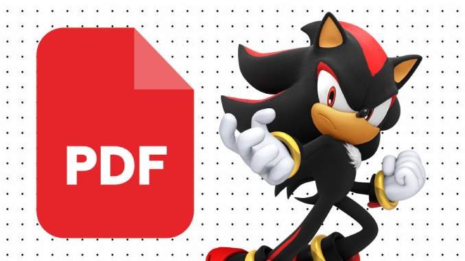 Desenhos do Shadow the Hedgehog em PDF